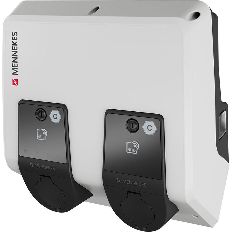 Mennekes E-Mobil - Ladestation E-Mobility Twincharge Doppelwallbox AMTProf TCX 22 Twin Amtron