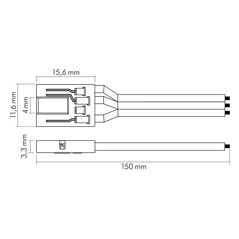 Nobile - Zubehör/Ersatzteile für Lichtschlauch/-band Anschlußkabel 5er Set 5011520075 − 1 Stück