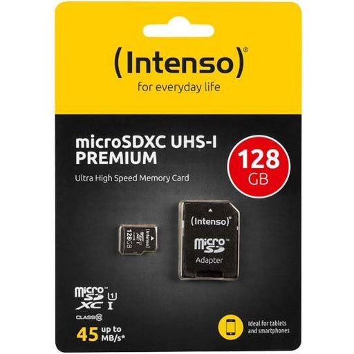 Intenso - Speichermedium digital microSDXC Card 128GB 3423491 (R)45MB/s,(W)10MB/s − 6 Stück
