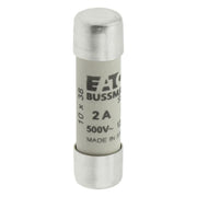 Eaton - Zylindrische Sicherung Sicherungseinsatz Nieders. C10G2 2A AC 500V 120kA − 10 Stück