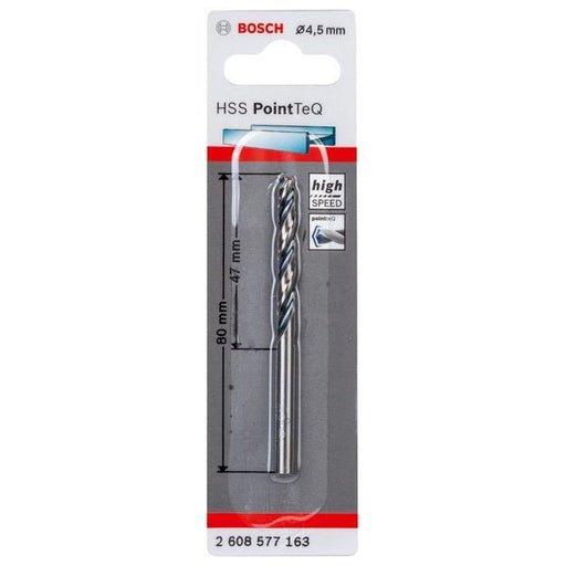 Bosch - Bohrer Metallspiralbohrer HSS 2608577163 PointTeQ DIN 338 4,5