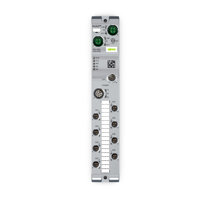 WAGO - Feldbus, Dez. Peripherie - Digitales Ein-/Ausgangs-Modul Digitalein-/-ausgang 765-1505/100-000 8-Kanal, EtherNet