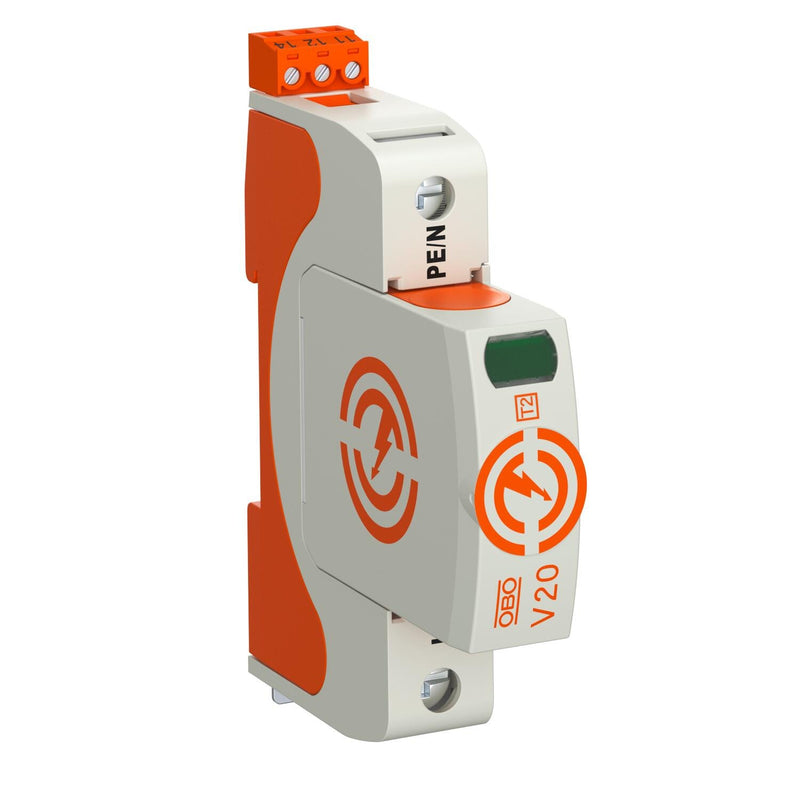 OBO Bettermann - Überspannungsableiter für Energietechnik/Stromversorgung CombiController V20 V20-1+FS-280 einpolig mit FS