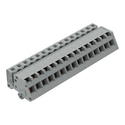 WAGO - Kabelsteckverbinder für Leiterplattensteckverbinder 1-Leiter Federleiste 731-515/008-000 CAGECLAMP 2,5mm²,gr − 25 Stück