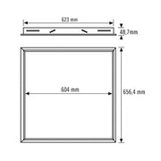 ESYLUX - Mechanisches Zubehör/Ersatzteile für Leuchten Deckeneinbaurahmen MOUNTINGFRAME625FMWH 625