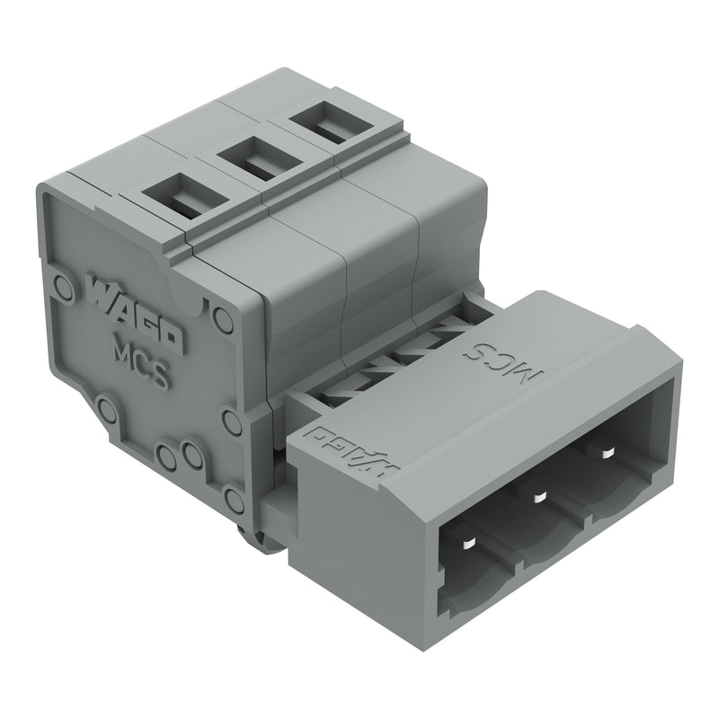 WAGO - Kabelsteckverbinder für Leiterplattensteckverbinder 1-Leiter-Stiftleiste 231-603/018-000 CAGECLAMP,2,5mm²,gr − 100 Stück