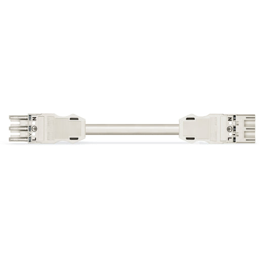 WAGO - Konfektionierte Leitung für steckbare Gebäudeinstallation Verbindungsleitung 771-9993/007-102 3x2,5mmq weiss − 50 Stück