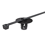 HellermannTyton - Kabelbinder Befestigungsbinder T50RSBH5SD-PA66HS-BK schwarz − 500 Stück