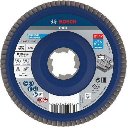 Bosch - Trenn-/Schleifscheibe PRO X571 2608621766 Fächerschleifscheibe