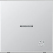 Jung - Abdeckung/Bedienelement für Installationsschalterprogramme Wippe geprägtes Symbol AL 2990 KO5 KP Klingel aluminium