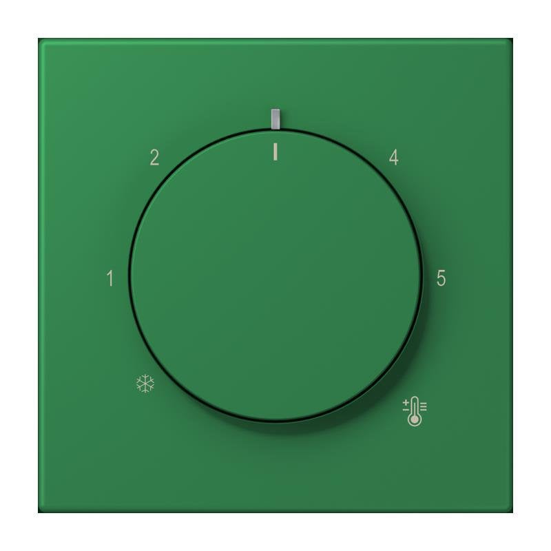 Jung - Abdeckung/Bedienelement für Installationsschalterprogramme Abdeckung für Thermostat LC 1749 BF 219 vert fonce (32050)