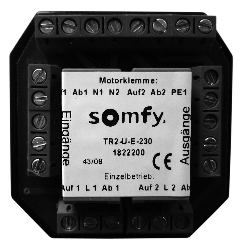 Somfy - Trennrelais Jalousie Trennrelais TR2-U-E-230 UP f. zwei Antriebe − 1 Stück