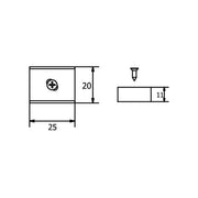 Brumberg Leuchten - Mechanisches Zubehör/Ersatzteile für Leuchten Halter-Set 53027080