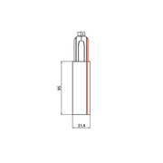 Brumberg Leuchten - Elektrisches Zubehör/Ersatzteile für Leuchten DALI-Endeinspeisung 87166680 SL rechts, si