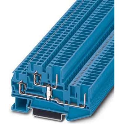 Phoenix Contact - Durchgangs-Reihenklemme Zugfederreihenklemme STTB 2,5/2P-PV BU steckbar − 50 Stück