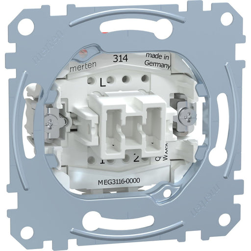 Merten - Installationsschalter Aus/Wechselschalter-Eins. MEG3116-0000 1-pol.10AX 250V AC