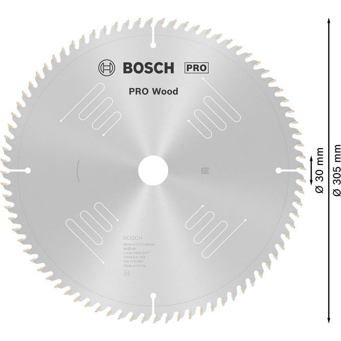 Bosch - Kreissägeblatt PRO Wood Kreissägeblatt, 2608641769 305 x 3,2 x 30 mm