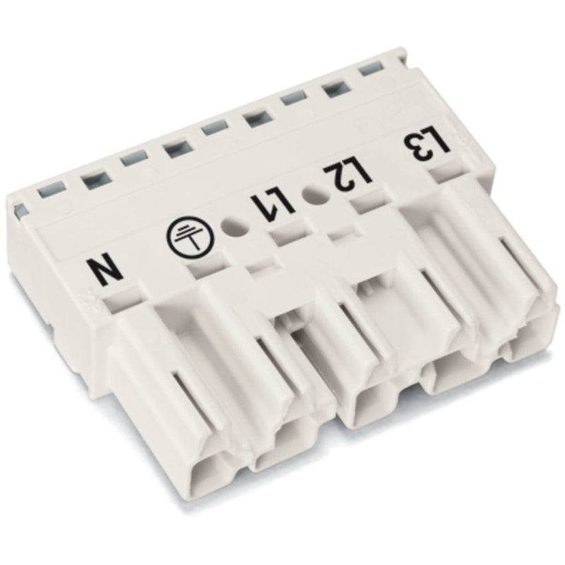 WAGO - Steckverbinder für steckbare Gebäudeinstallation Stecker 770-435 0,5-4mmq weiß − 50 Stück