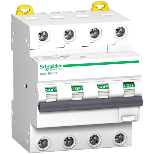 Schneider Electric - Kombination FI-Schalter/Leitungsschutzschalter FI/LS-Schalter A9D87416 4P 16A 30mA B 6KA