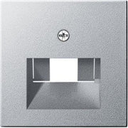 Gira - Einsatz/Abdeckung für Kommunikationstechnik Zentralplatte UAE/IAE alu 027026 System55