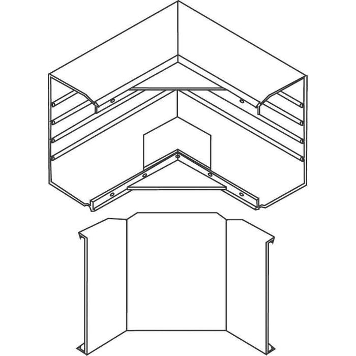 HKL - Inneneck für Leitungsführungskanal Inneneck cws I80150.6 Kanal-System GL − 2 Stück
