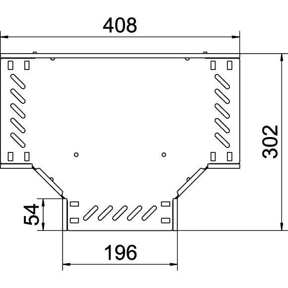 OBO Bettermann - T-Stück für Kabelrinne T-Stück für Kabelrinne RT 320 FT 35x200