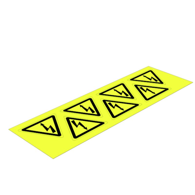 Weidmüller - Kennzeichnungsmaterial Gerätemarkierung MARKOC.50X50X50B/DR. selbstklebend,50mm − 10 Stück