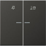 Jung - Abdeckung/Bedienelement für Installationsschalterprogramme Hotelwippe Innenstelle AL RU KO5 M AN n.stören,Zimmer aufr