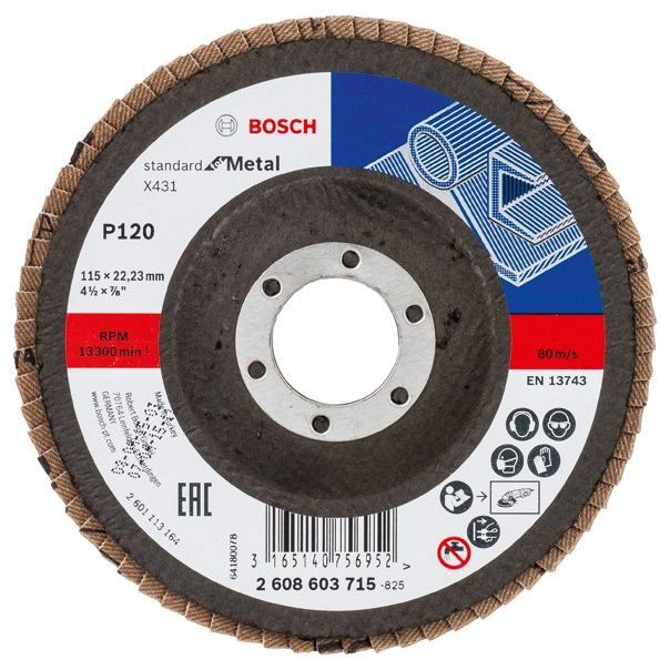 Bosch - Trenn-/Schleifscheibe Fächerschleifscheibe X431 2608603715 Standard for Metal