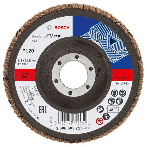 Bosch - Trenn-/Schleifscheibe Fächerschleifscheibe X431 2608603715 Standard for Metal