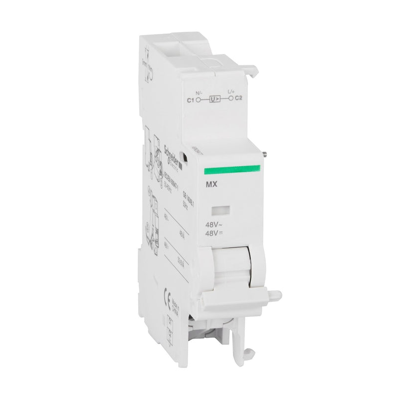 Schneider Electric - Zusatzeinrichtung für Reiheneinbaugeräte Arbeitsstromauslöser A9N26477 48VAC/DC MX