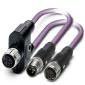 Phoenix Contact - Konfektioniertes Sensor-Aktor-Kabel Bussystem-Kabel SAC-5PY-F/2 #1436026 5-polig, PUR violett