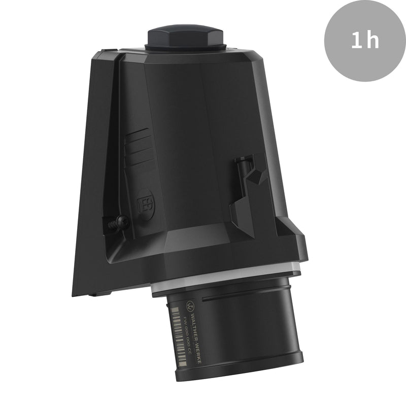 Walther Werke - CEE-Gerätestecker (IEC 60309) CEE NEO Phasenwender FW710501PH schräg 16A5P1h IP54 − 10 Stück