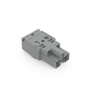 WAGO - Steckverbinder für steckbare Gebäudeinstallation Stecker 2-polig 770-252/060-000 Kod. B,grau − 100 Stück