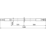 DEHN - Betätigungsstange Isolierstange IS 36 STK 30 1280 36kV