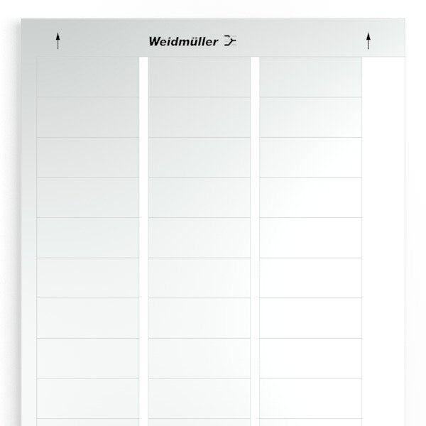 Weidmüller - Kennzeichnungsmaterial Gerätemarkierer LM MT300 56X22 SI − 10 Stück