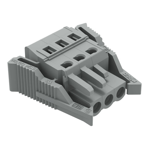 WAGO - Kabelsteckverbinder für Leiterplattensteckverbinder 1-Leiter-Federleiste 231-103/037-000 CAGECLAMP,2,5 mm²,gr − 50 Stück