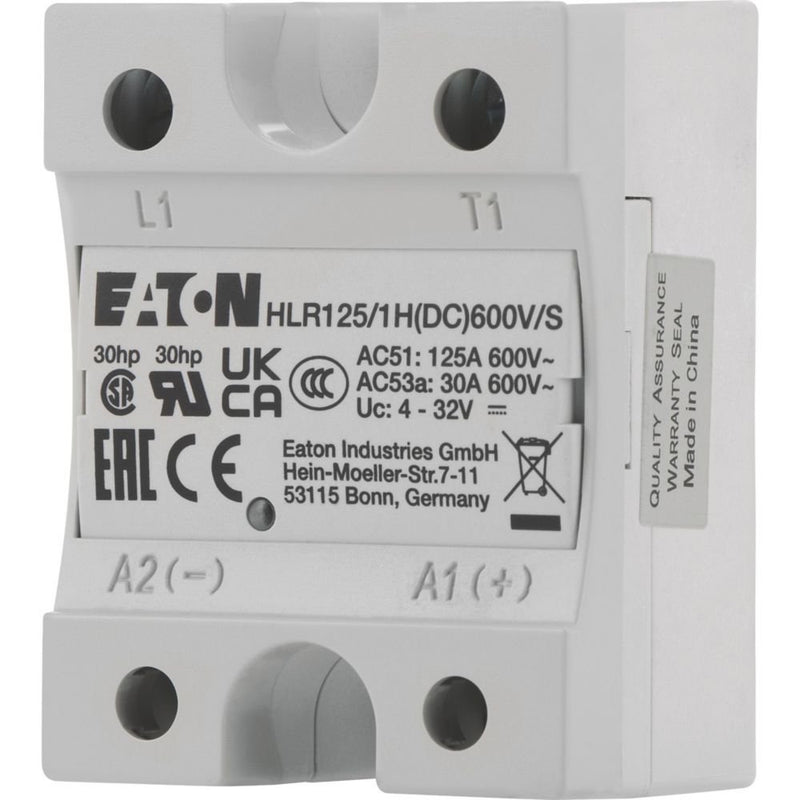 Eaton - Halbleiterrelais Halbleiterrelais, Hockey HLR125/1H(DC)600V/S Puck, 1-phasig, 125