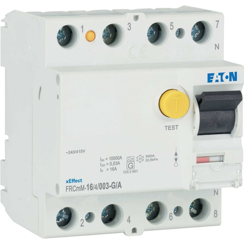 Eaton - Fehlerstrom-Schutzschalter FI-Schalter FRCMM-16/4/003-G/A 16A 30mA 4polig
