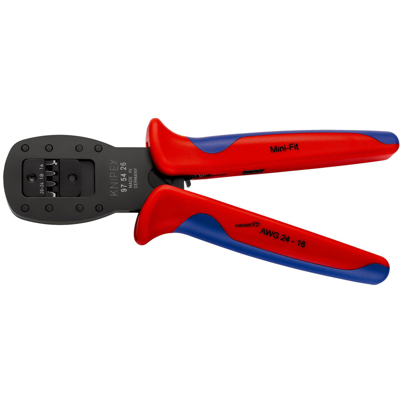 Knipex - Presswerkzeug Kabelschuhe/Verbinder, Aderendhülsen, Schirmanschluss Crimpzange 97 54 24 190mm