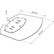 Vogels - Halterung für Audio-/Videosysteme Bodenplatte Connect-it PFF7030 si extragroß,si