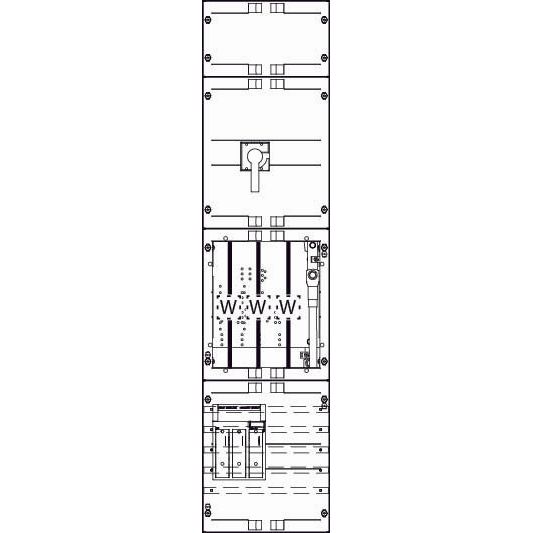ABN - Zählerfeld Wandlerfeld W17X431N 125A SAS-40mm/MPL