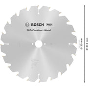 Bosch - Kreissägeblatt PRO Construct Wood 2608640691 Kreissägeblatt 315 x