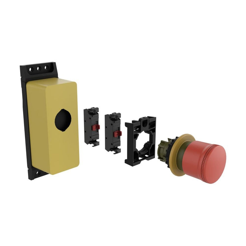 Eaton - Befehls- und Meldegeräte-Kombination im Gehäuse NOT-HALT-/NOT-AUS-Taste M22-PV302FK01FIY1BVP