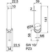 OBO Bettermann - Bügelschelle BS-H3-M-34 FT 3-fach − 50 Stück
