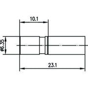 Telegärtner - Koax-Steckverbinder SMB-Kabelbuchse cr/cr AU 100024872 G1 (RG58C/U) − 5 Stück