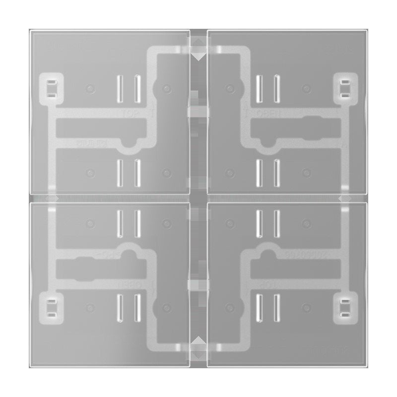 Jung - Abdeckung/Bedienelement für Installationsschalterprogramme Tastensatz 4fach 404 TSA T transparent