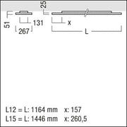 Zumtobel Group - Decken-/Wandleuchte LED-Anbauleuchte LF3 A 4600 #42186944 4000K