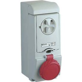 Schneider Electric - CEE-Steckdose abschaltbar, abgesichert (IEC 60309) Wandsteckdose verriegelt- 83186 16A, 3p+N+E, 380-415 − 5 Stück