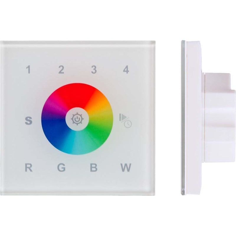 EVN Lichttechnik - Funksender WIFI RGBW-Controller Panel WIFI-WPRGB+W-ws für Wandeinbau